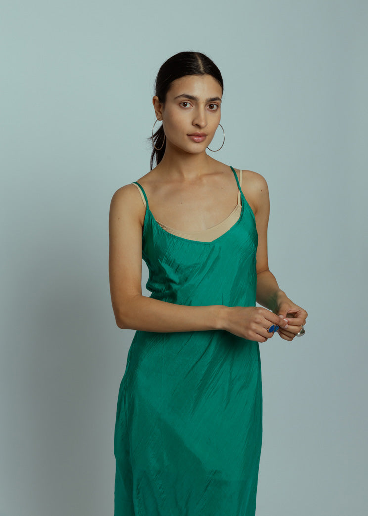 Lost and Found Dark Aqua Slip Dress – Baby Company