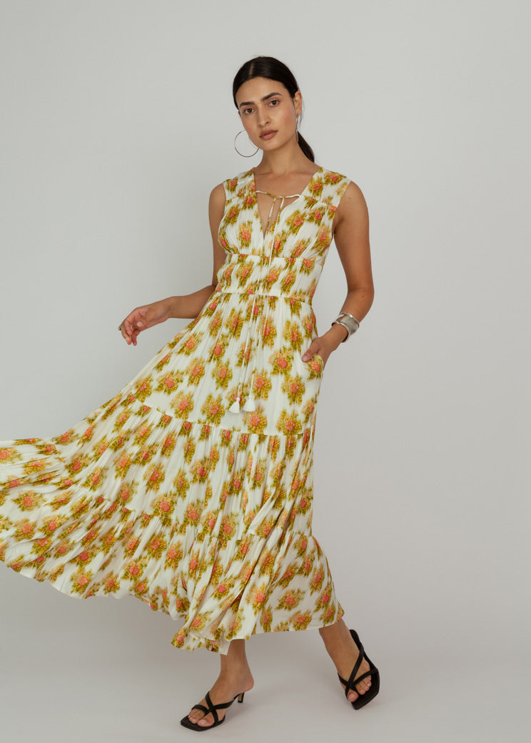 Hope for Flowers Tiered Peasant Maxi Dress Baby & Company Hope for Flowers Tiered Peasant Maxi Dress Baby & Company