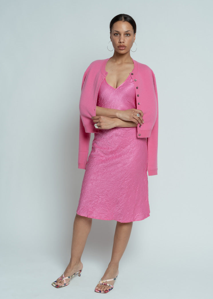 bubblegum pink slip dress Sade Slip Dress
