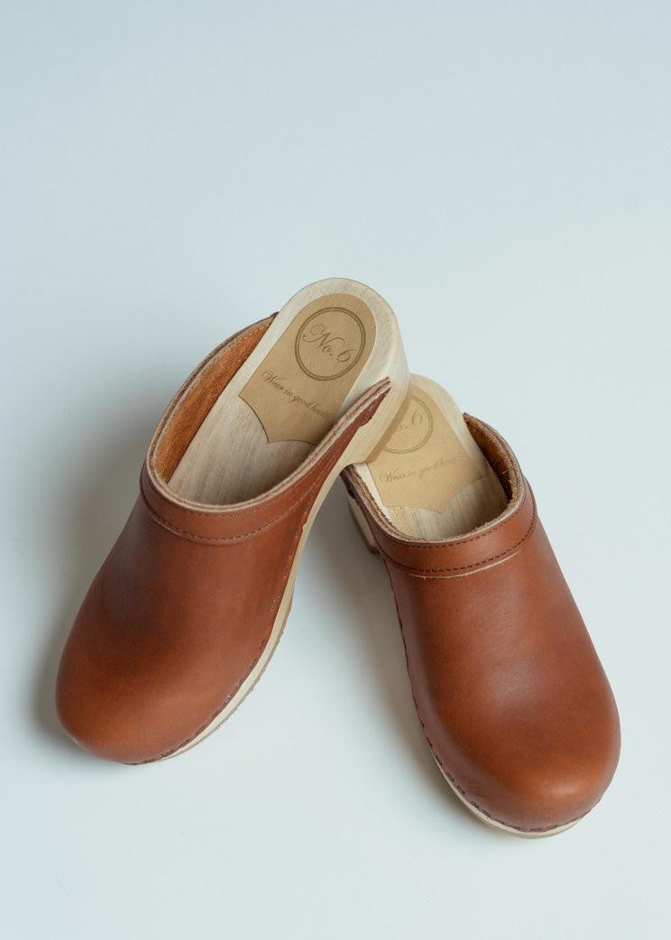No. 6 Bourbon Old School Mid Heel Clog – Baby & Company