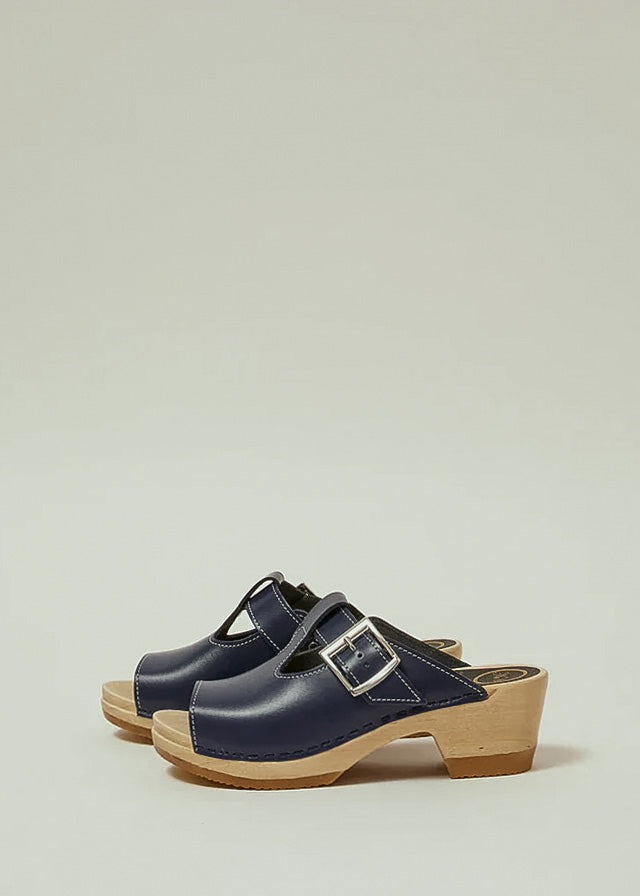 No. 6 Ocean T-Strap Mid Heel Clog – Baby & Company