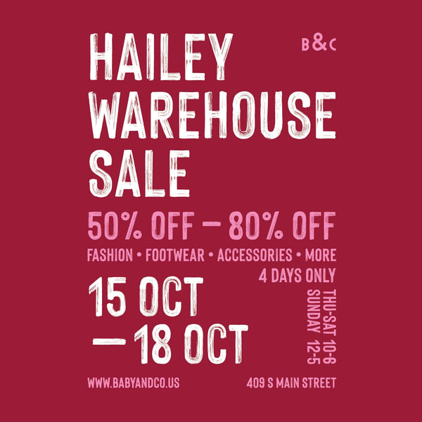 Hailey Warehouse Sale