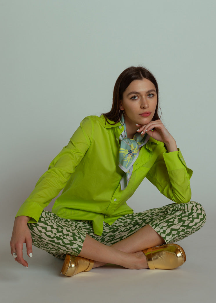 Lost & Found Lost and Found Lime Liberty Blouse