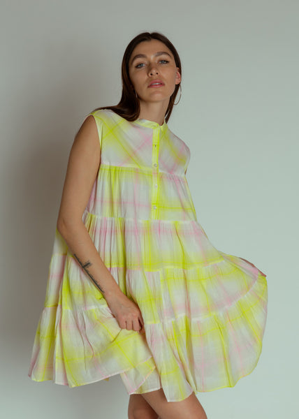 Mii Anais Yellow Short Dress