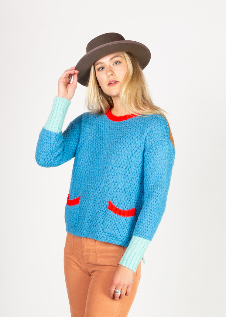 Dr. Bloom Blue Conga Sweater