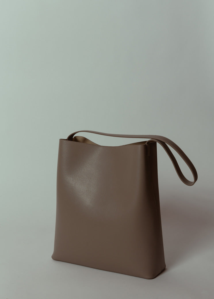 Aesther Ekme Mini Sac Leather Tote Bag in Gray