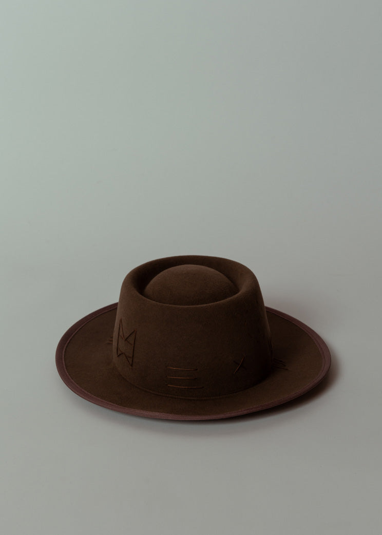 Swanepoel Putty Sueded Gaucho Hat