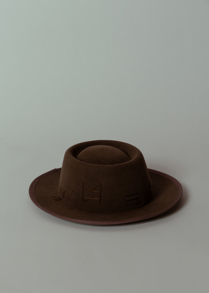 Swanepoel Putty Sueded Gaucho Hat