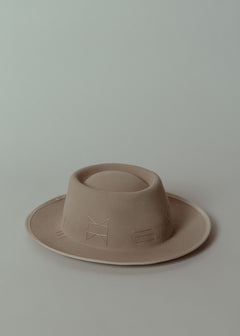 Swanepoel Alabaster Sueded Gaucho Hat