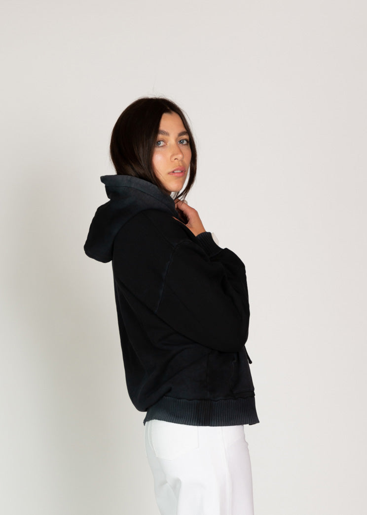 Cotton Citizen Vintage Black Hoodie at Baby & Company