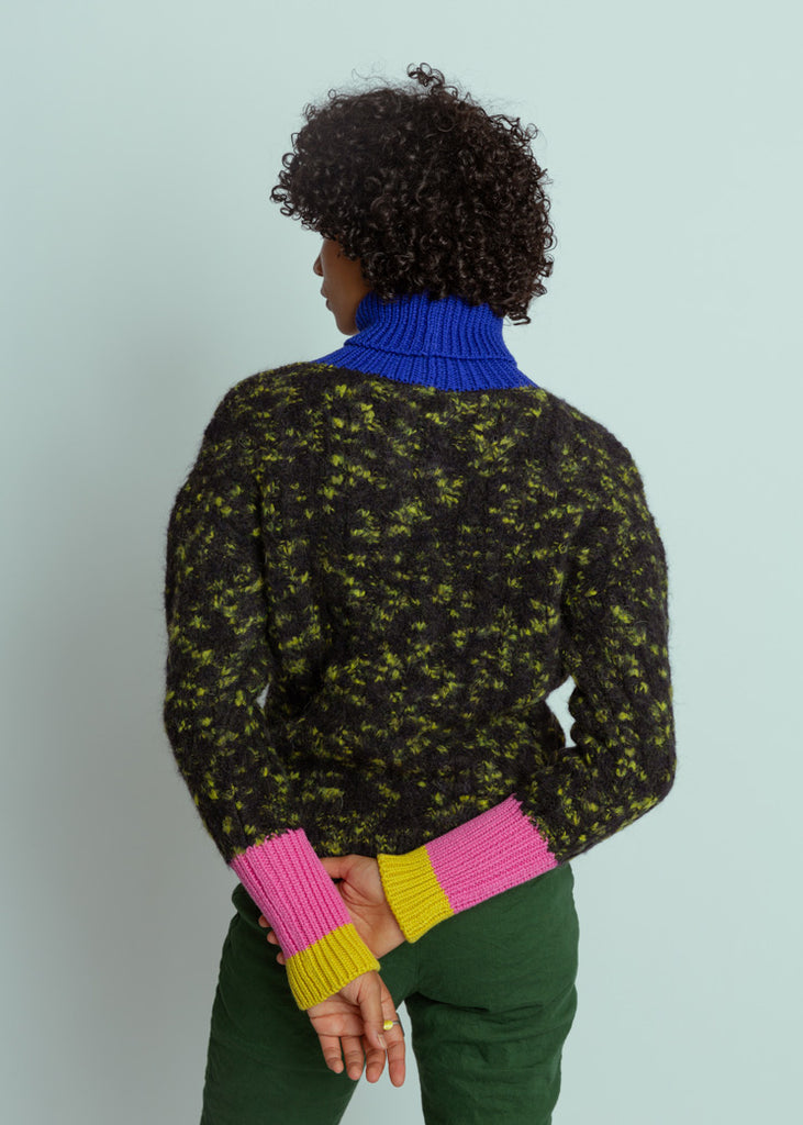 Odeeh Color Block Patch Sweater