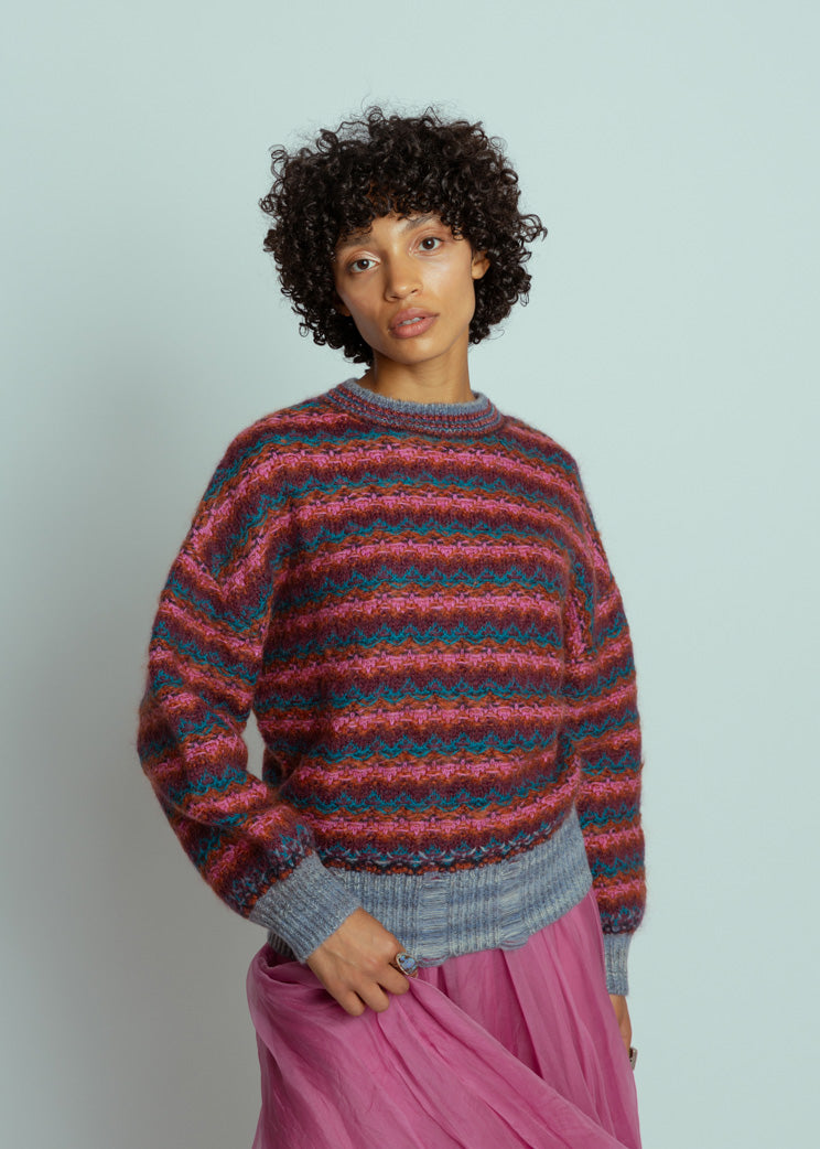 Odeeh Blurry Stripe Sweater