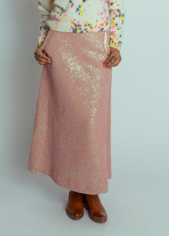 Odeeh Rose Terry Sequins Skirt