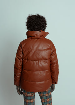 OOFWear Eco Leather Burnt Brown Jacket