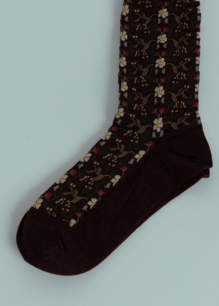 Antipast Black Flowerwool Socks