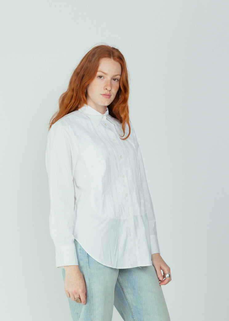 Sur+ White Skipper Lace Bib Shirt