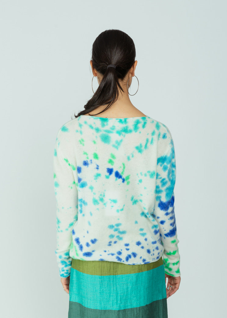 Love Tanjane Blue Confetti Sweater