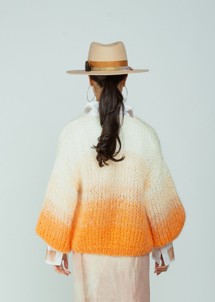 Maiami Ombre Mohair Bomber Cardigan