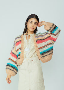 Maiami Moroccan Tile Bomber Cardigan