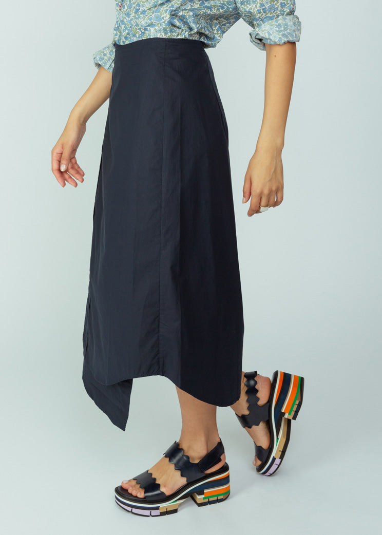 Wear Cissa Navy Cotton Skirt