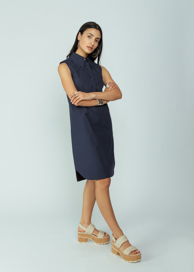 Odeeh Navy Cotton Dress