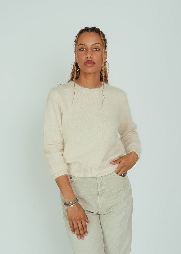 Bellerose Parchment Angora Datti Sweater