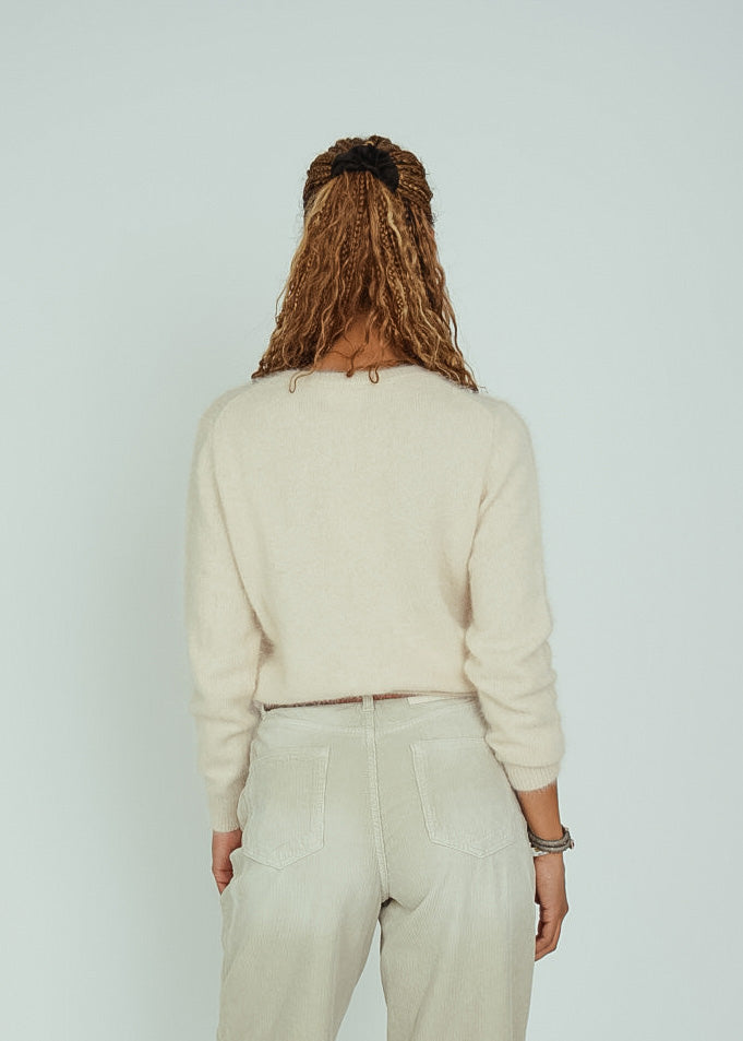 Bellerose Parchment Angora Datti Sweater