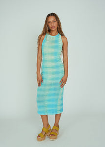 Cotton Citizen Aqua Tie Dye Maxi Dress at Baby & Company Cotton Citizen Aqua Tie Dye Maxi Dress at Baby & Company