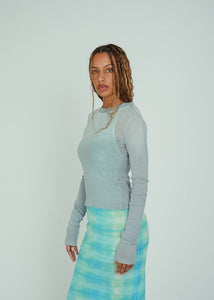 Cotton Citizen Aqua Marbella Long Sleeve Tee