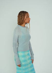 Cotton Citizen Aqua Marbella Long Sleeve Tee