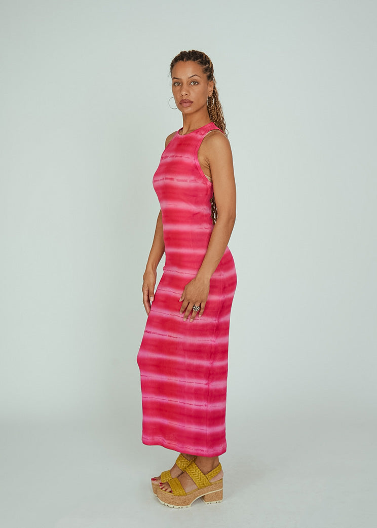 Cotton Citizen Fuchsia Rio Tie Dye Maxi Dress