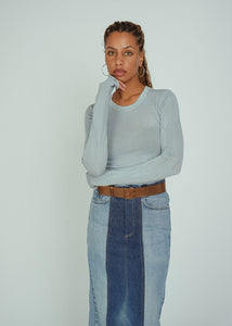 Rentrayage Two Tone Denim Skirt