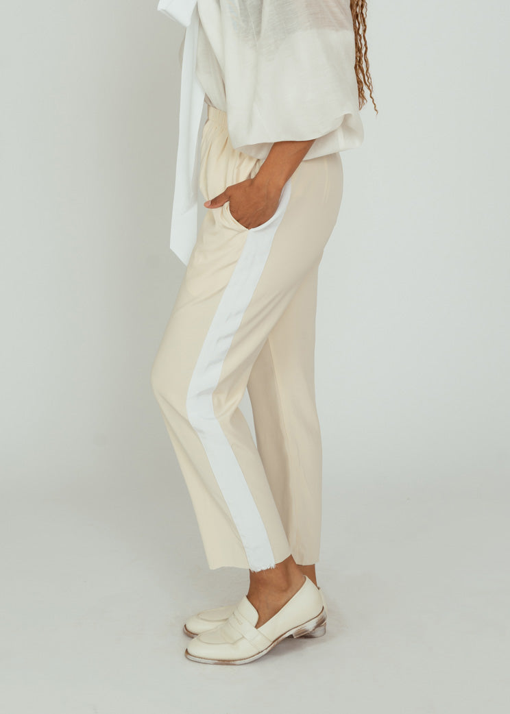 Aquarius Cocktail Cream Tuxedo Pant