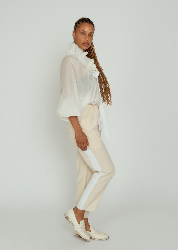 Aquarius Cocktail Cream Tuxedo Pant