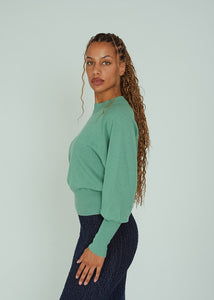 Odeeh Mermaid Green Crew Sweater