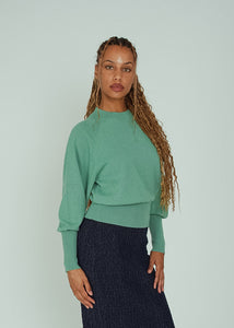 Odeeh Mermaid Green Crew Sweater