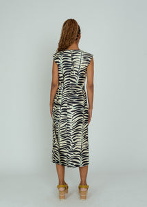 Odeeh Black/White Op Art Tree Dress