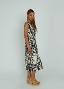 Odeeh Black/White Op Art Tree Dress