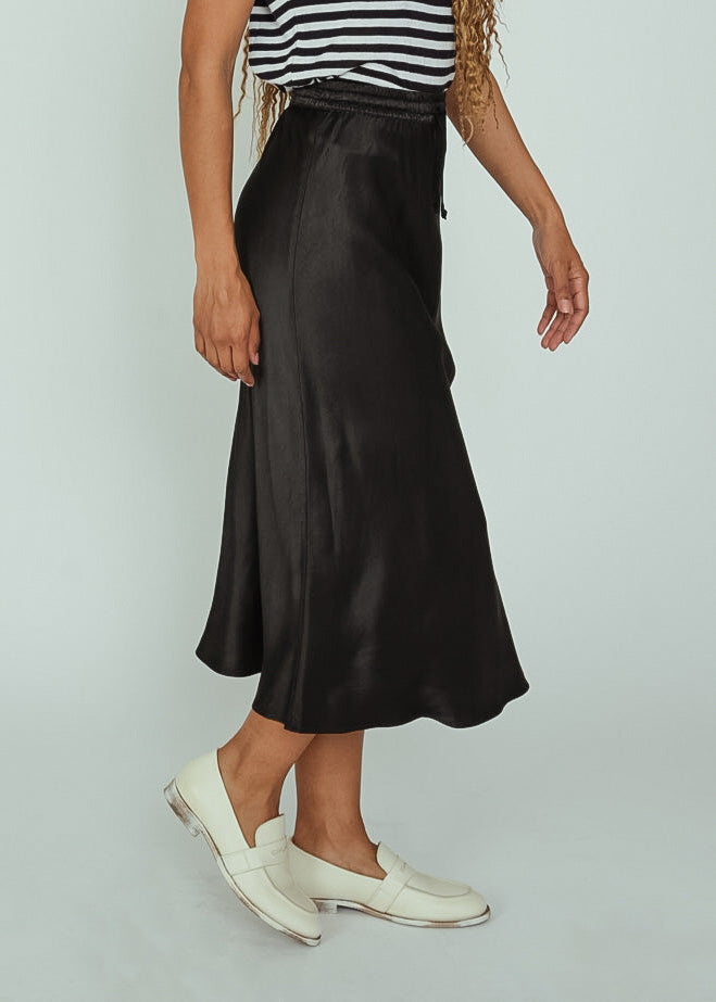 Aquarius Cocktail Black Satin Mia Skirt