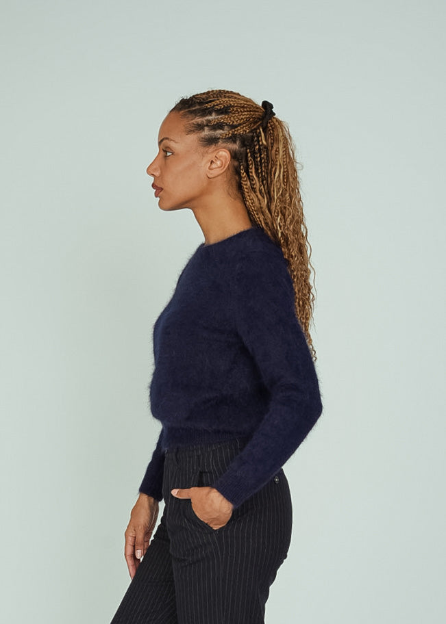 Bellerose Navy Angora Datti Sweater