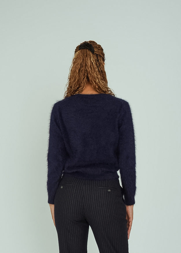 Bellerose Navy Angora Datti Sweater