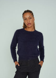 Bellerose Navy Angora Datti Sweater