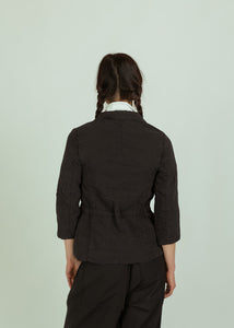 Hannoh Black Linen Silk Vela Jacket