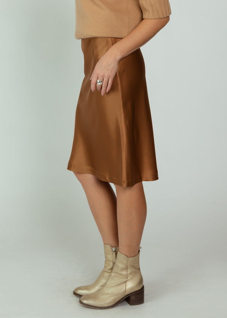 Brazeau Tricot Chestnut Silky Lady Skirt