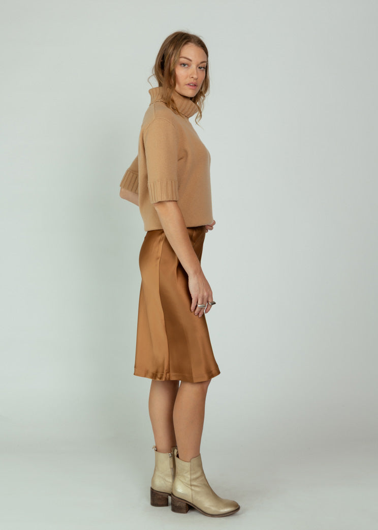 Brazeau Tricot Chestnut Silky Lady Skirt