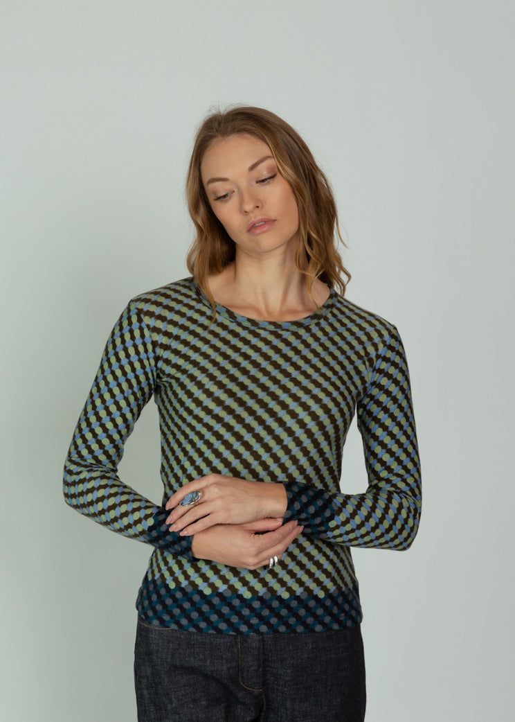 Epice Olive Graphic Wool T-Shirt