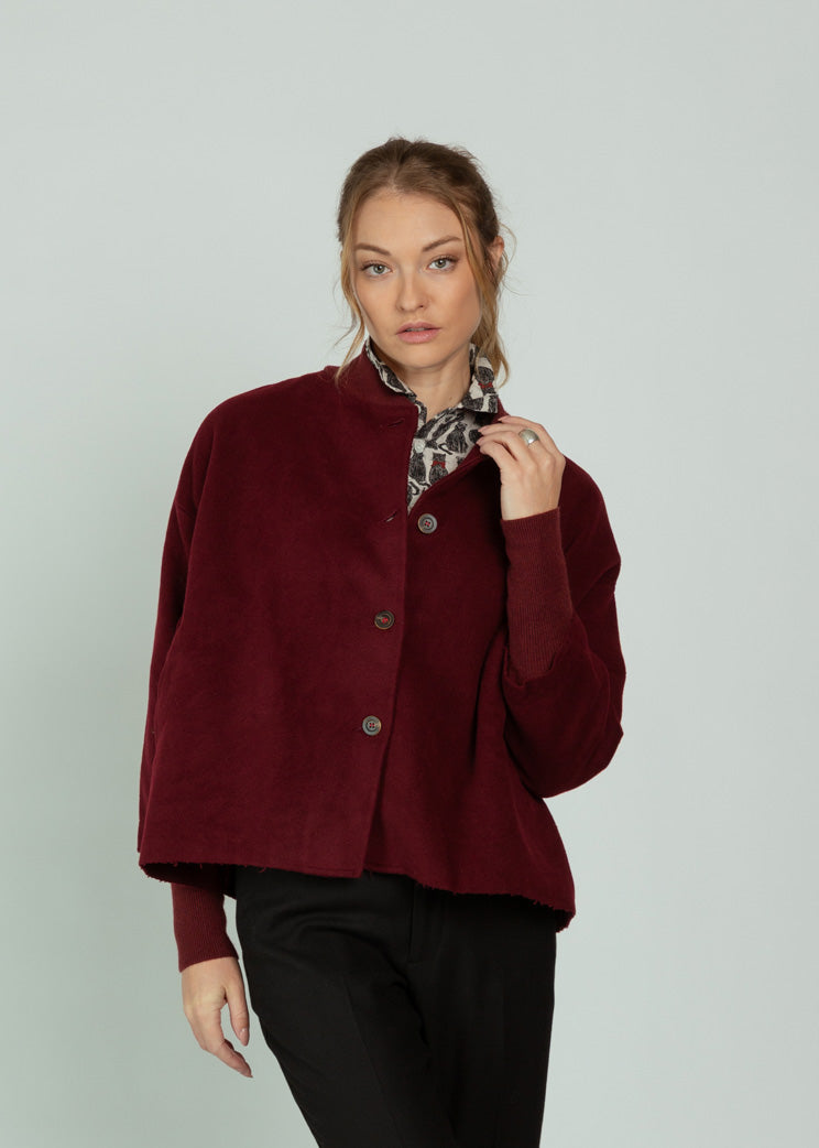 Hannoh Oxblood Wool Virginie Jacket