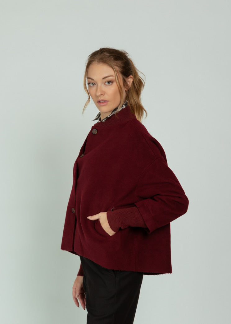 Hannoh Oxblood Wool Virginie Jacket