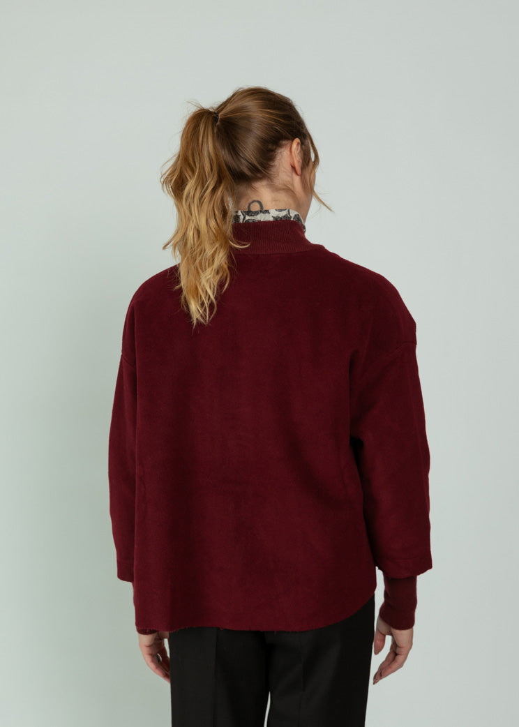 Hannoh Oxblood Wool Virginie Jacket