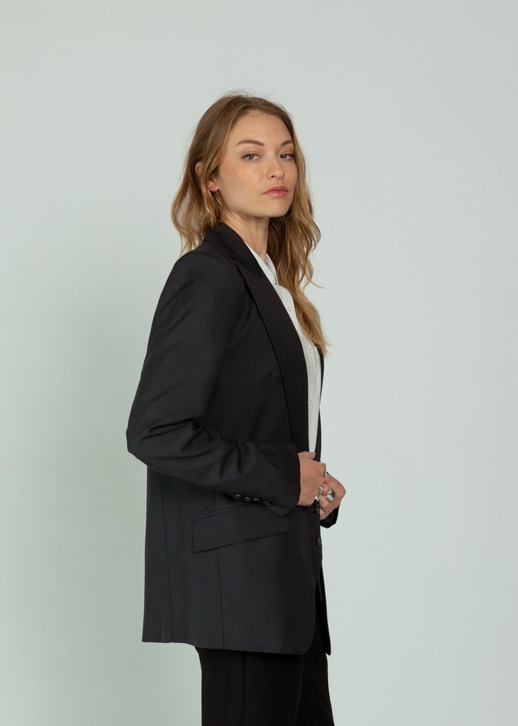 Smythe Iron Oversized Layered Blazer